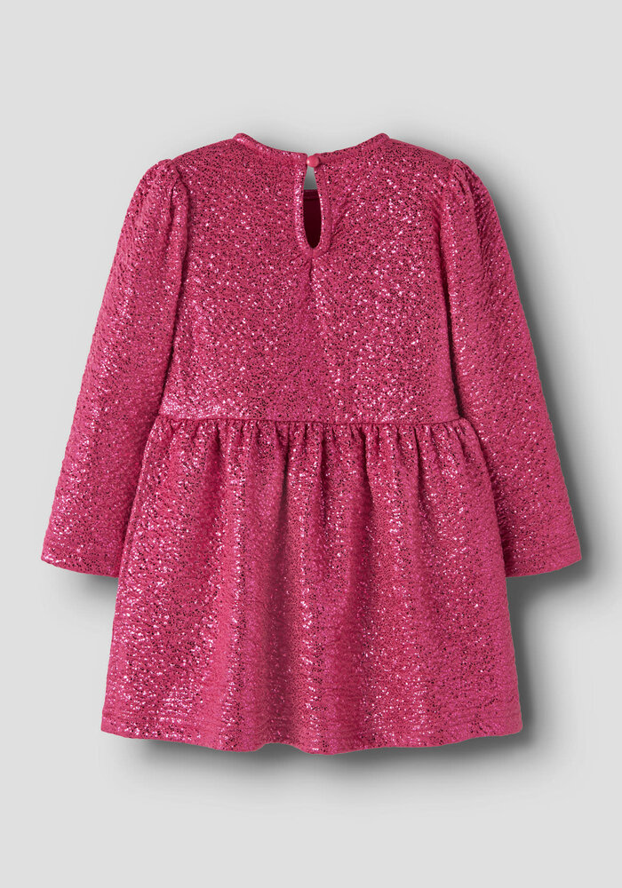 Name It NMFRISINE LS DRESS PB Pink Yarrow