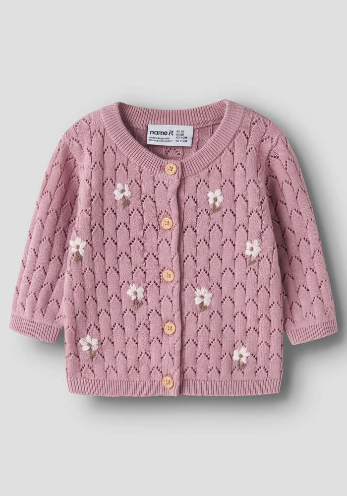 Name It NBFLUNNA LS KNIT CARD Lilas