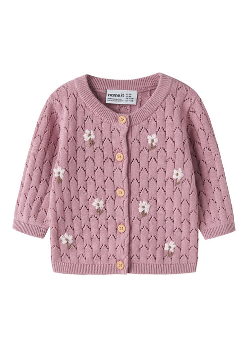 Name it Name It NBFLUNNA LS KNIT CARD Lilas