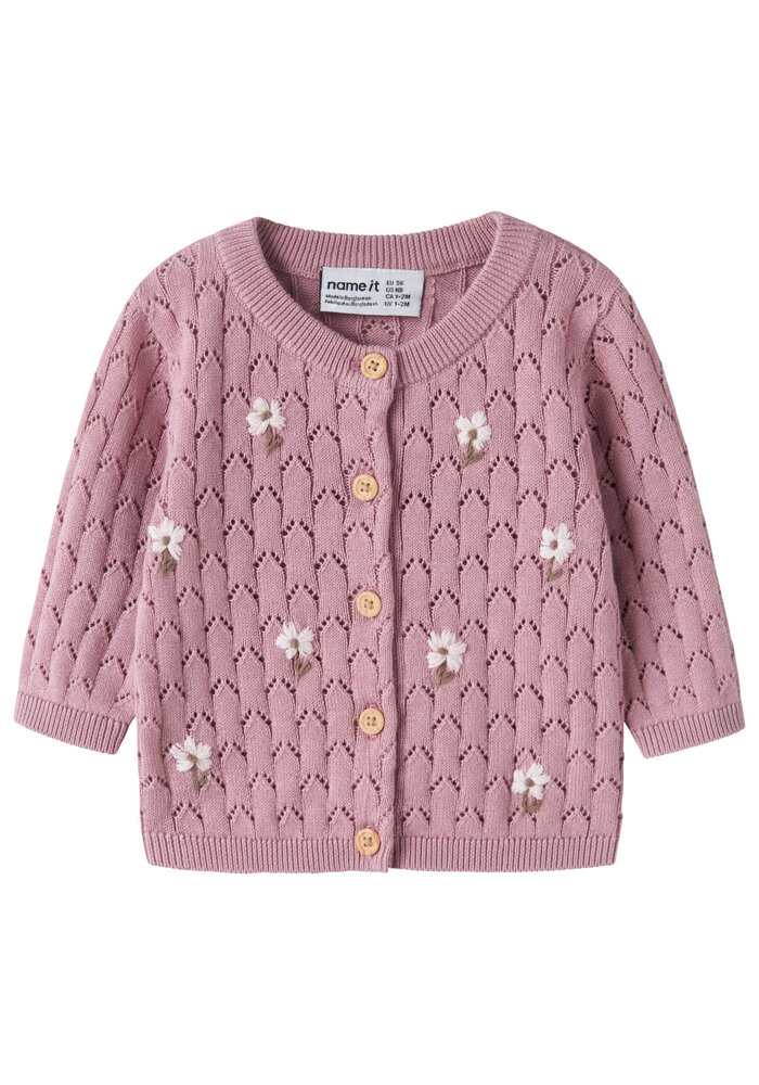 Name It NBFLUNNA LS KNIT CARD Lilas