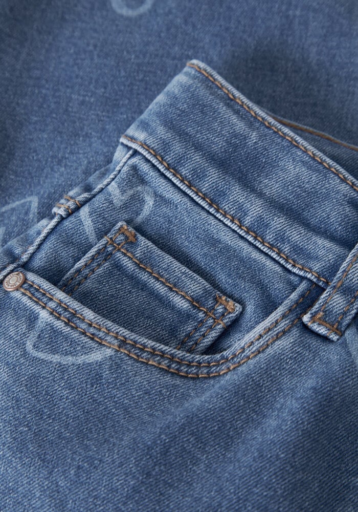 Name It NMFROSE WIDE AOP JEANS 4044-ON NOOS Medium Blue Denim HEART