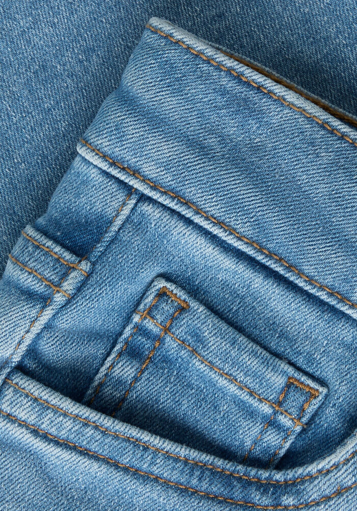 Name It NMFBELLA MOM EMB JEANS 1224-FR NOOS Medium Blue Denim RAINBOW EMBROIDERY