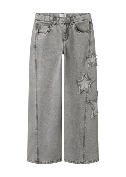 Name it Name It NKFBELLA SKATER DESTROY JEANS 5288-IM Light Grey Denim