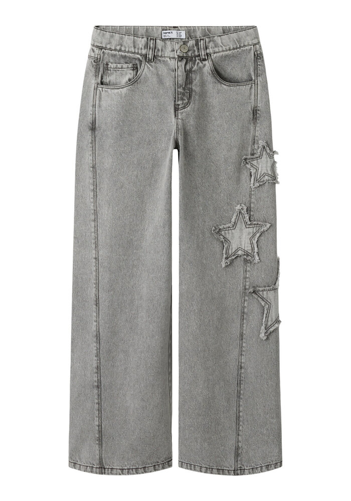 Name It NKFBELLA SKATER DESTROY JEANS 5288-IM Light Grey Denim