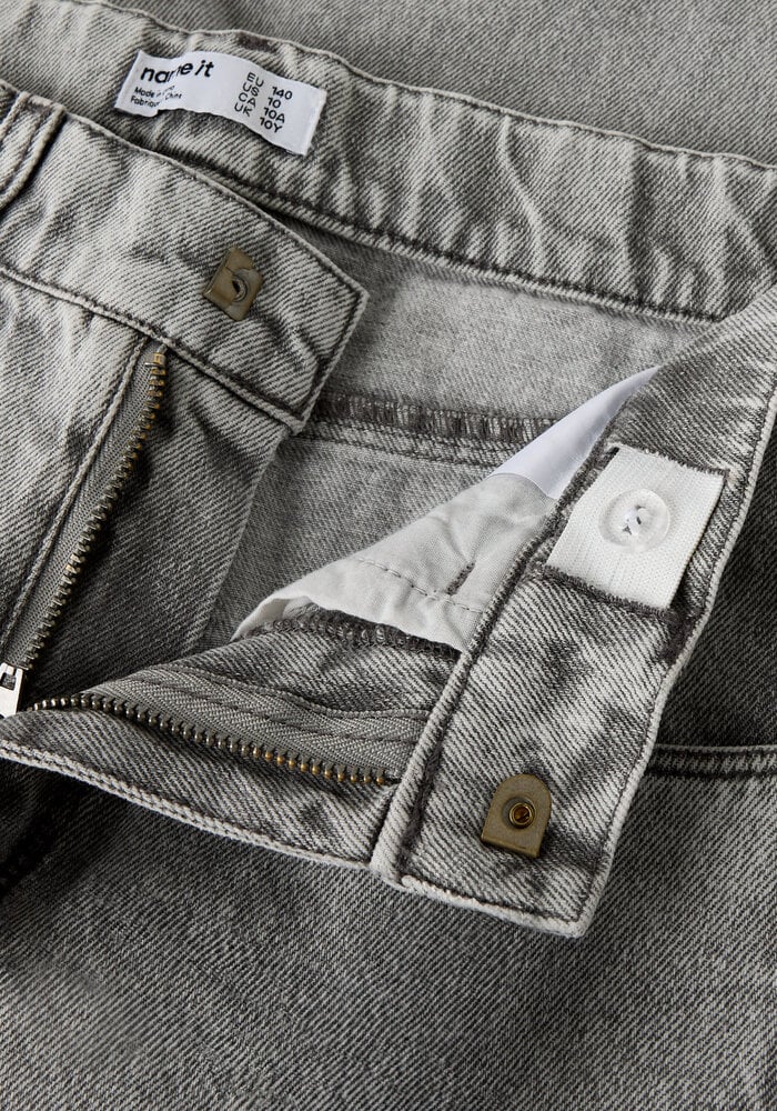 Name It NKFBELLA SKATER DESTROY JEANS 5288-IM Light Grey Denim