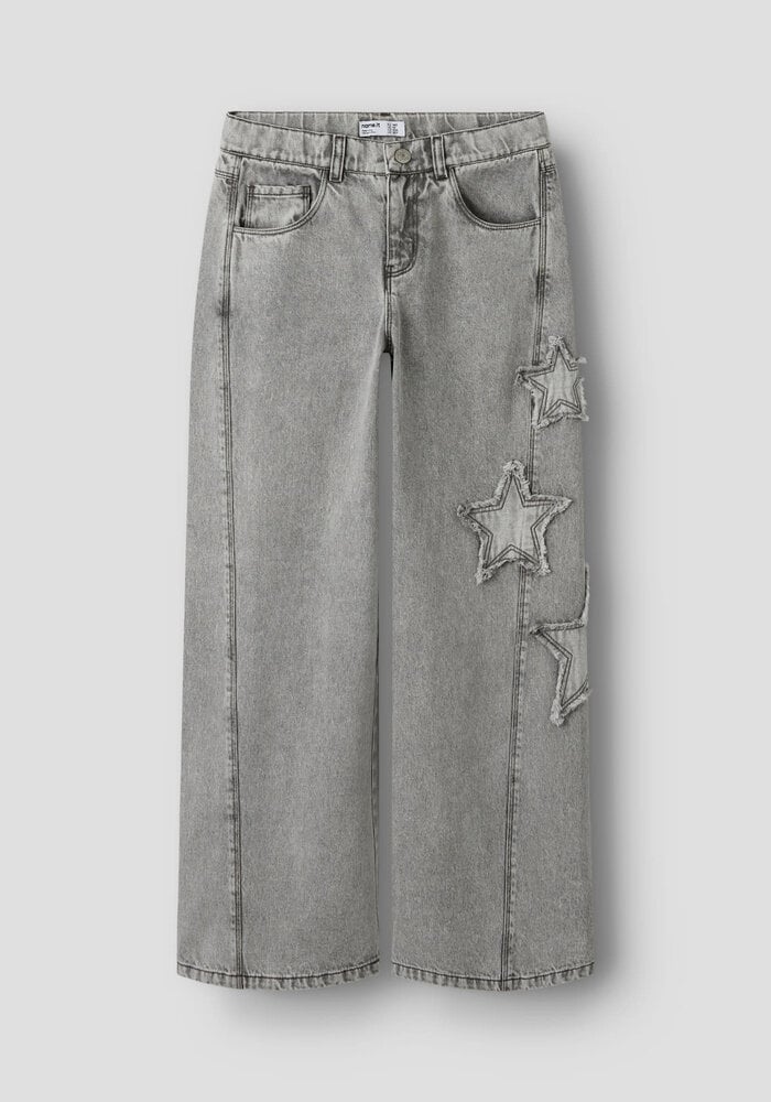 Name It NKFBELLA SKATER DESTROY JEANS 5288-IM Light Grey Denim