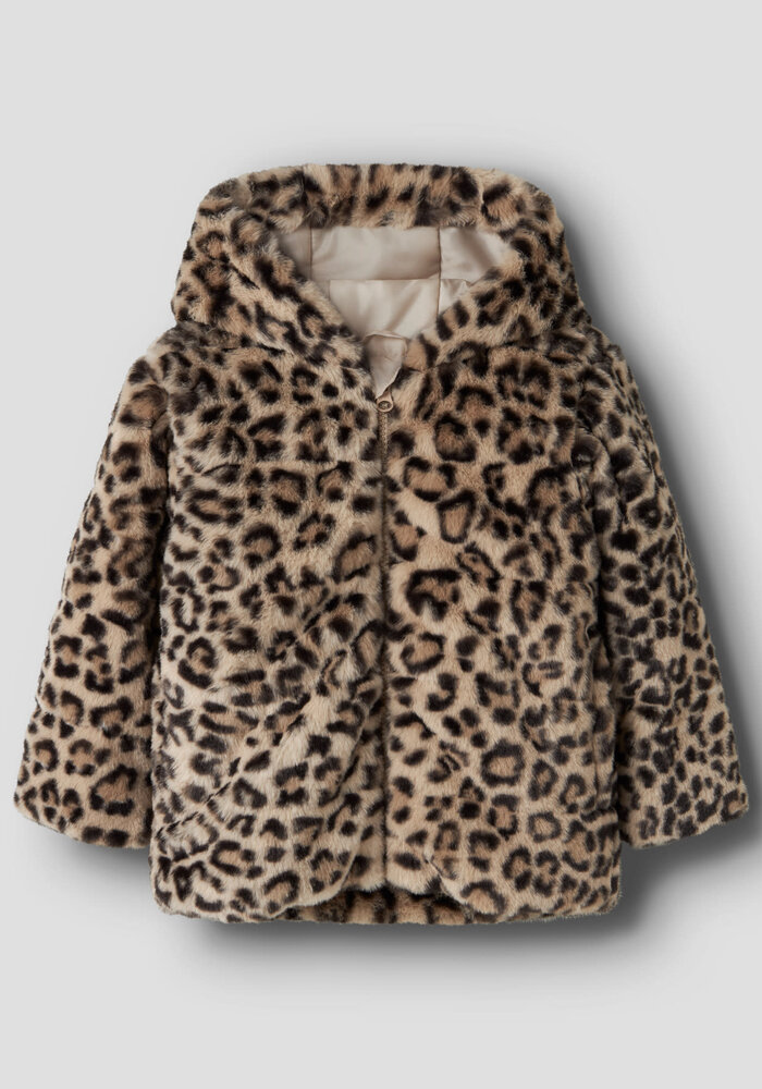 Name It NMFMILA JACKET W HOOD PB Humus LEO