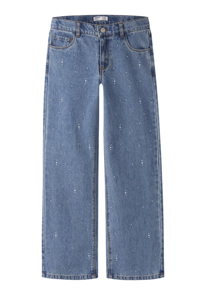 Name It NKFROSE WIDE DECOR JEANS 4760-IM Medium Blue Denim