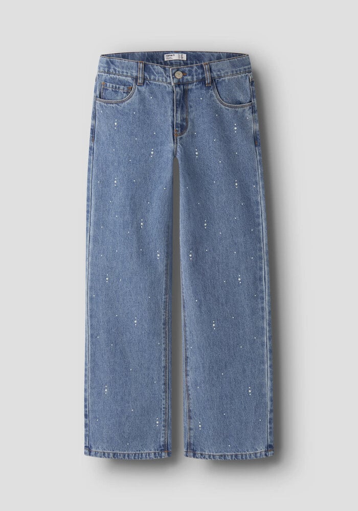 Name It NKFROSE WIDE DECOR JEANS 4760-IM Medium Blue Denim