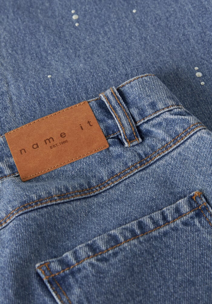 Name It NKFROSE WIDE DECOR JEANS 4760-IM Medium Blue Denim