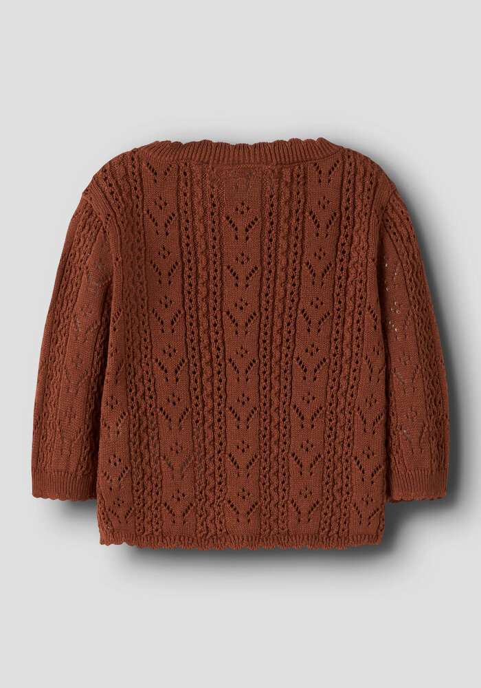 Lil' Atelier NBFKAJSA KAS LS KNIT CARD LIL Maple Syrup
