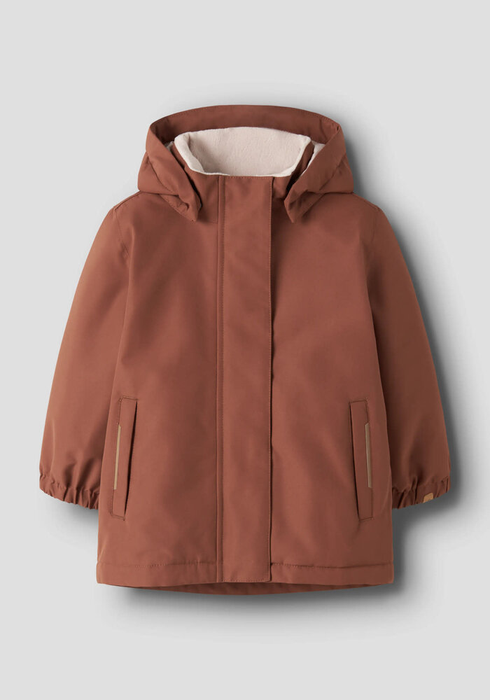 Lil' Atelier NMFLASNOW10 JKT SOLID FO LIL Maple Syrup