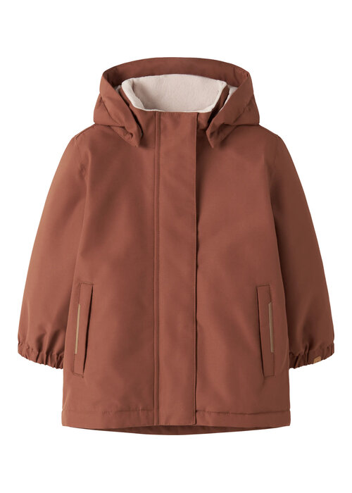 Lil' Atelier Lil' Atelier NMFLASNOW10 JKT SOLID FO LIL Maple Syrup