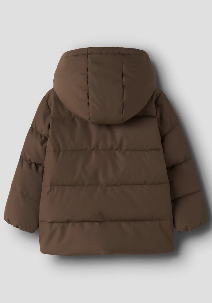Lil' Atelier NMMLAMEDOW03 PUFFER JKT FO LIL Dark Earth