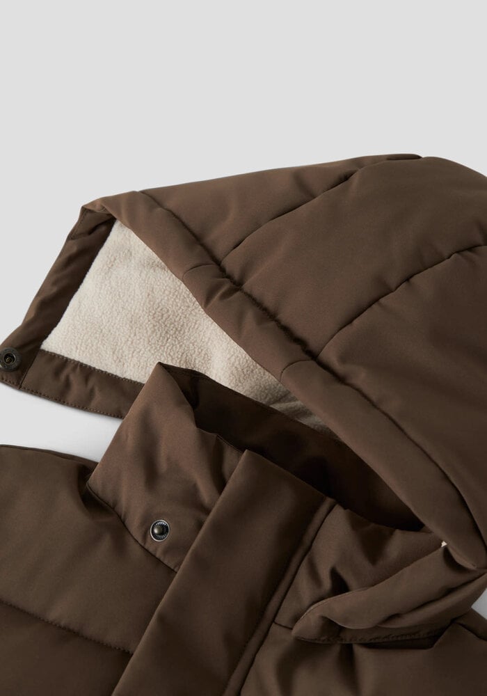 Lil' Atelier NMMLAMEDOW03 PUFFER JKT FO LIL Dark Earth