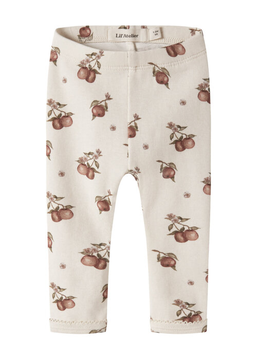 Lil' Atelier Lil' Atelier NBFGAYO SIG SLIM LEGGINGS LIL Turtledove APPLE