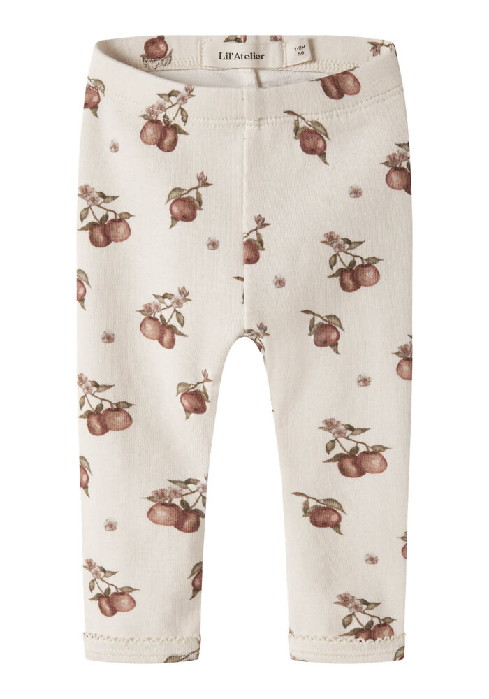 Lil' Atelier NBFGAYO SIG SLIM LEGGINGS LIL Turtledove APPLE