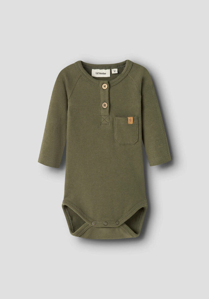 Lil' Atelier NBMLUNO LS SLIM BODY LIL Winter Moss