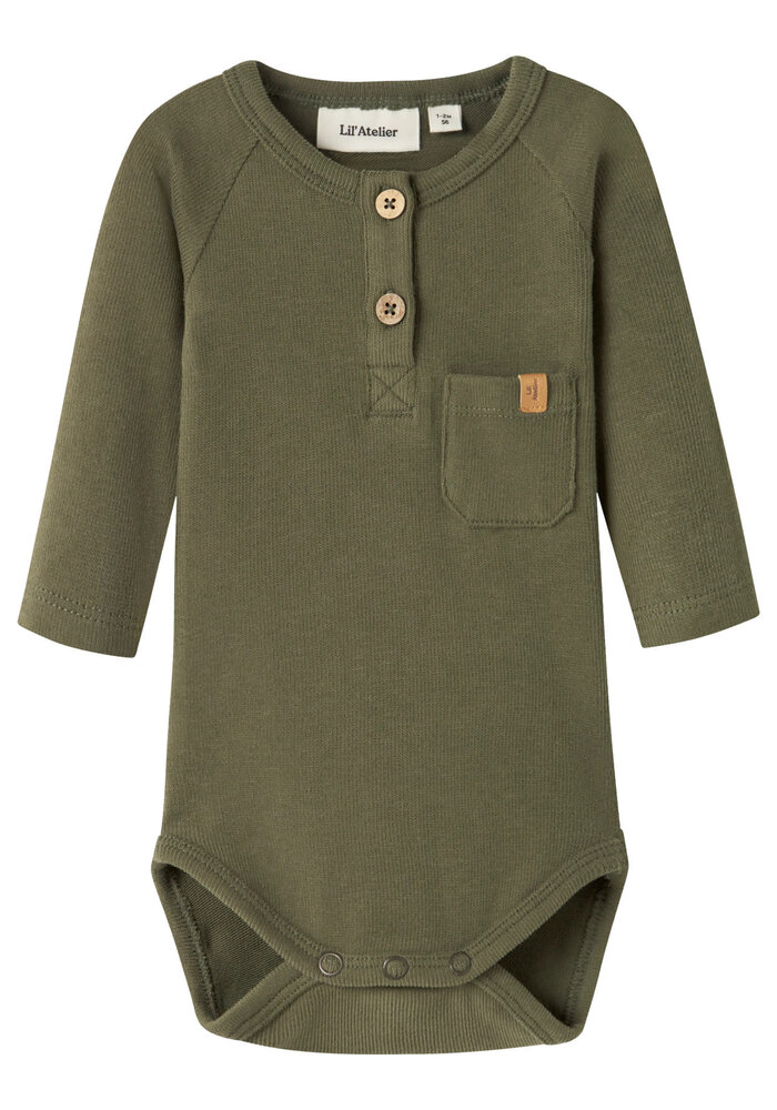 Lil' Atelier NBMLUNO LS SLIM BODY LIL Winter Moss