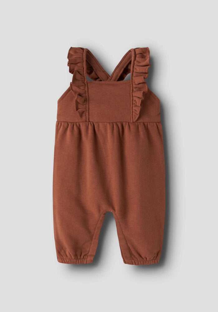 Lil' Atelier NBFILONDON RUK LOOSE SWEAT OVERALL LIL Maple Syrup