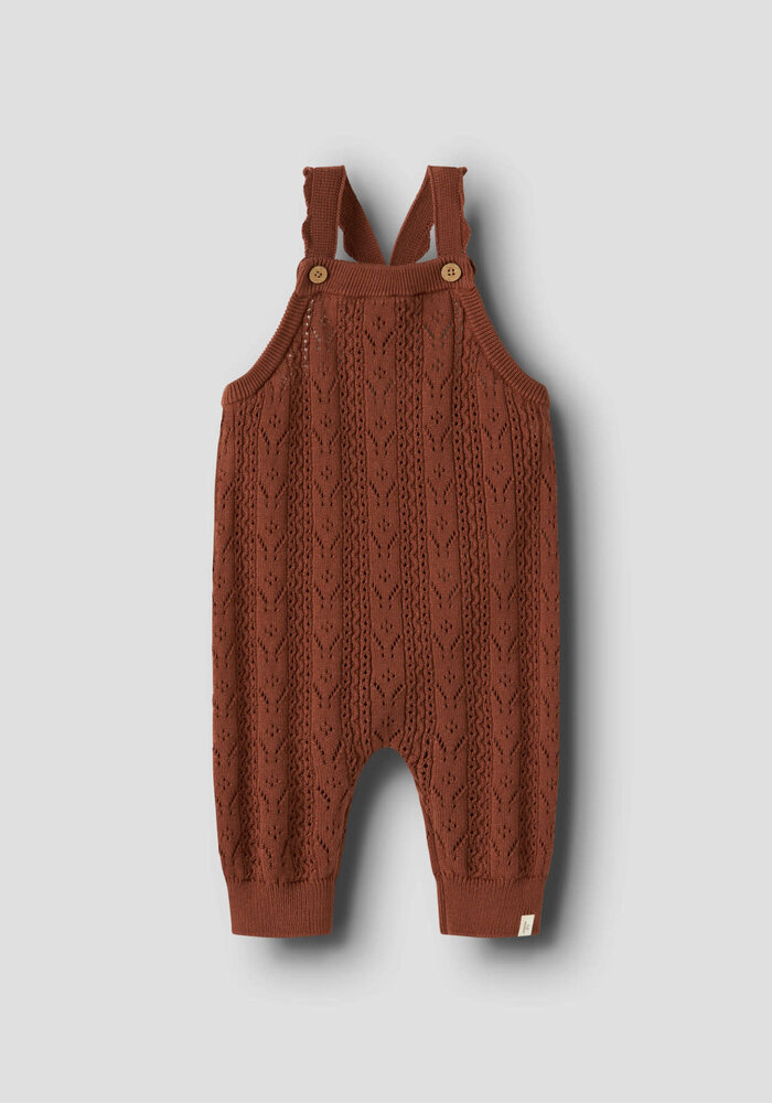 Lil' Atelier NBFKAJSA KAS KNIT OVERALL LIL Maple Syrup