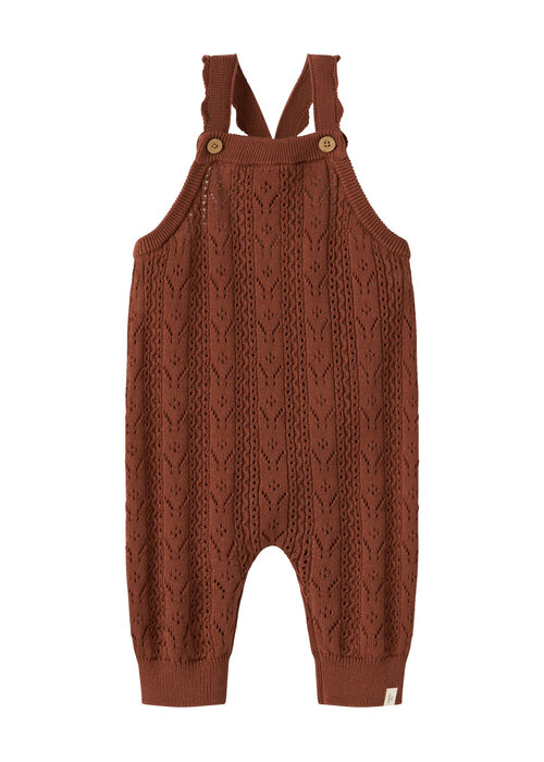 Lil' Atelier Lil' Atelier NBFKAJSA KAS KNIT OVERALL LIL Maple Syrup