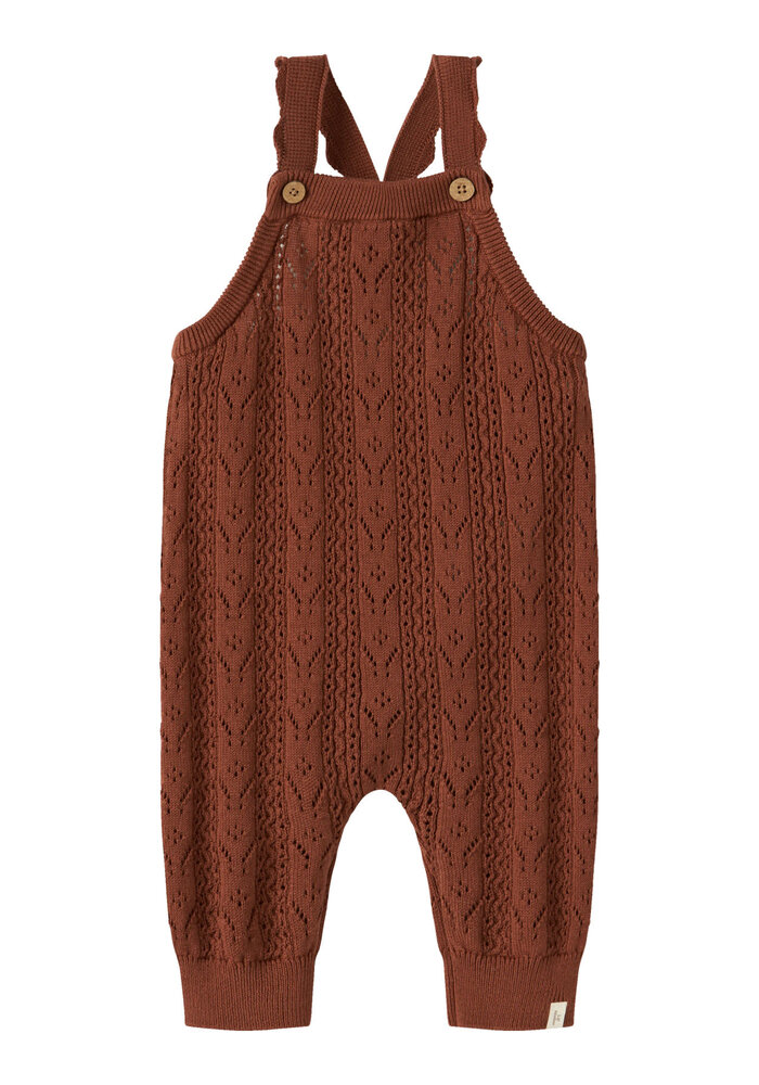 Lil' Atelier NBFKAJSA KAS KNIT OVERALL LIL Maple Syrup