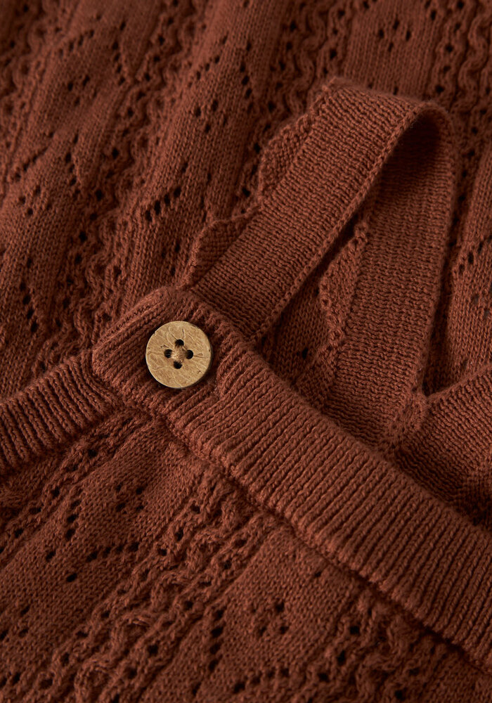 Lil' Atelier NBFKAJSA KAS KNIT OVERALL LIL Maple Syrup