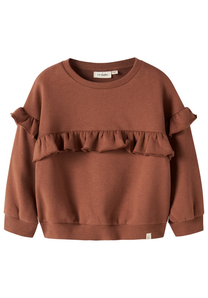 Lil' Atelier NMFILONDON RIK LS LOOSE SWEAT LIL Maple Syrup