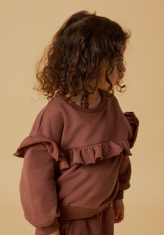 Lil' Atelier NMFILONDON RIK LS LOOSE SWEAT LIL Maple Syrup