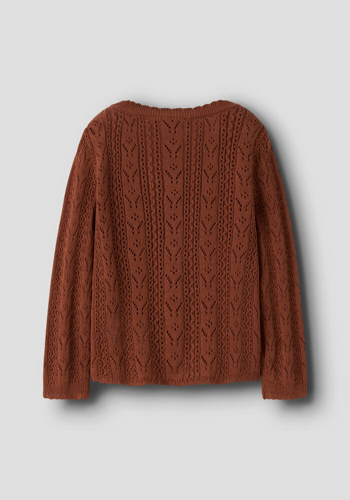 Lil' Atelier NMFKAJSA KAS LS KNIT CARD LIL Maple Syrup
