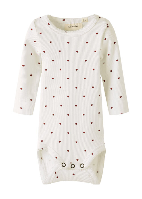 Lil' Atelier Lil' Atelier -NBFGAGO LS SLIM BODY LIL NOOS Coconut Milk HEART