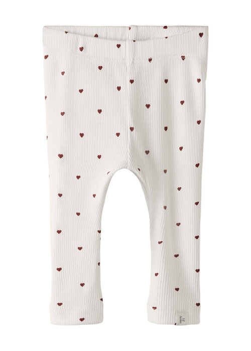 Lil' Atelier Lil' Atelier -NBFGAGO SLIM LEGGING LIL NOOS Coconut Milk HEART