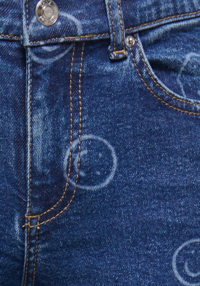 ONLY KOGJUICY REG WIDE SMILEY DNM CRO557 Blue