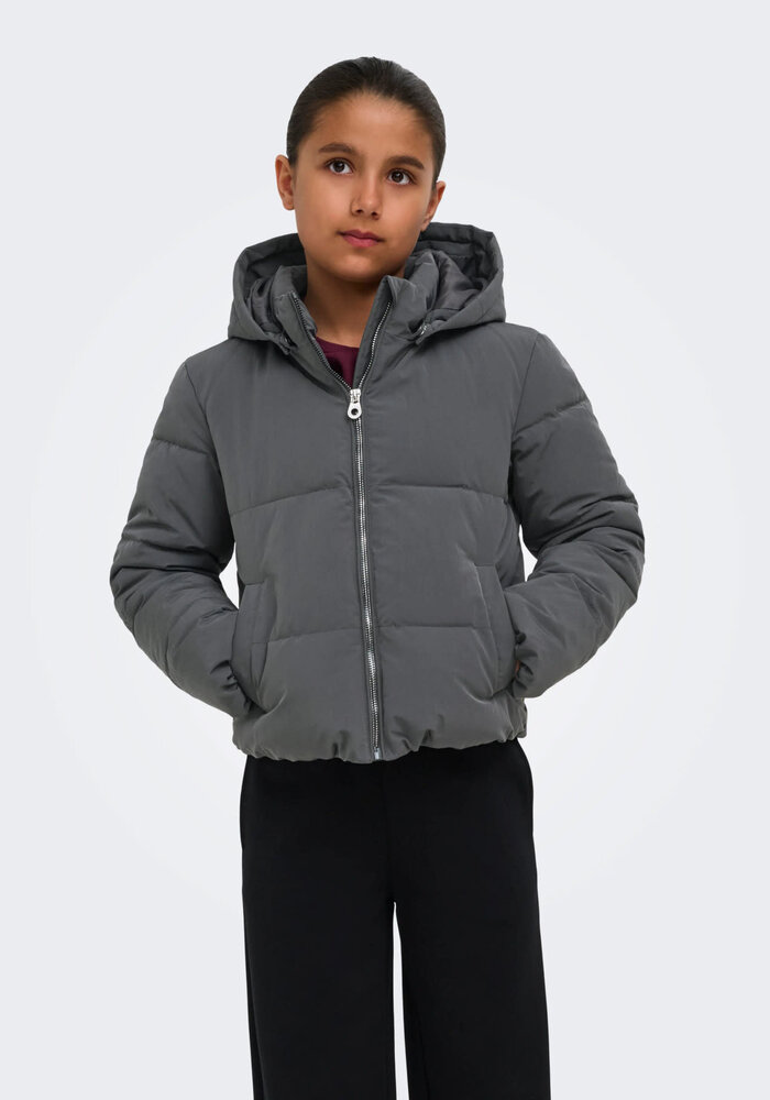 ONLY KOGDOLLY LIFE SHT PUFFER JACKET OTW NOOS Grey