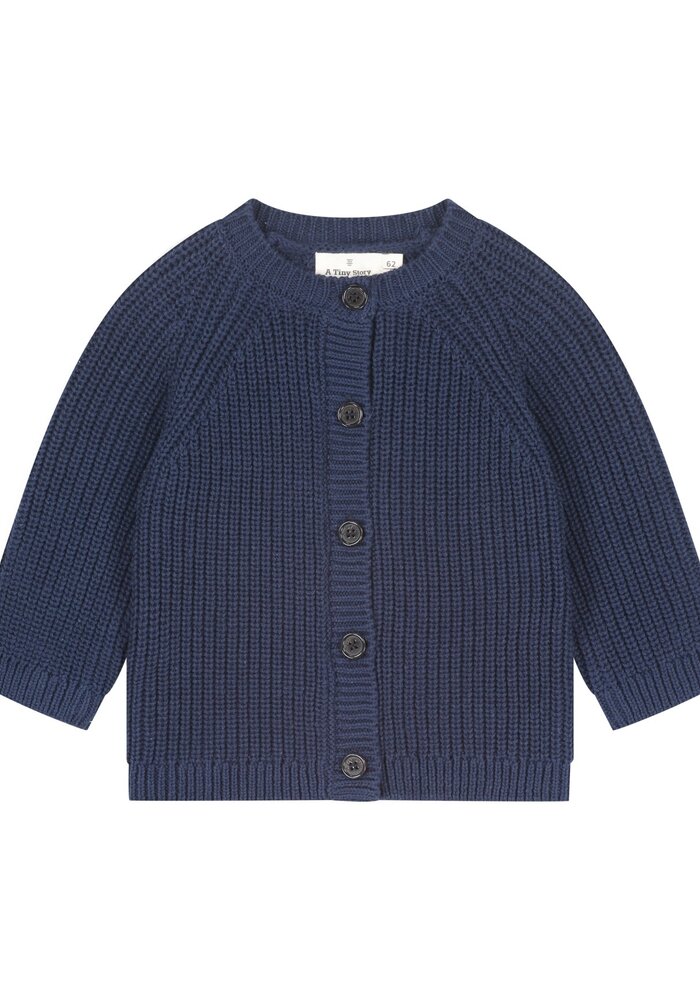 A Tiny Story baby cardigan Dark Blue