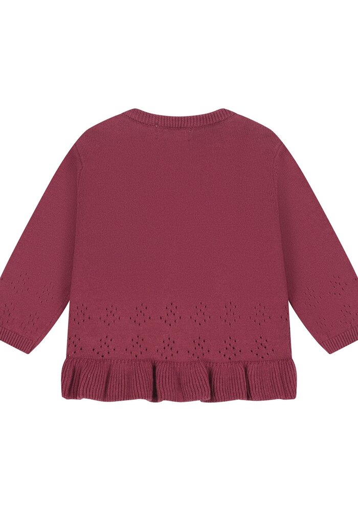 A Tiny Story baby pullover Dark red