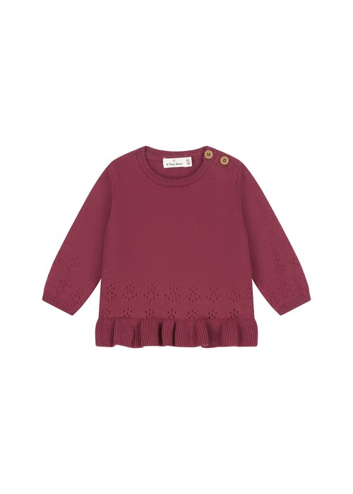 A TINY STORY A Tiny Story baby pullover Dark red
