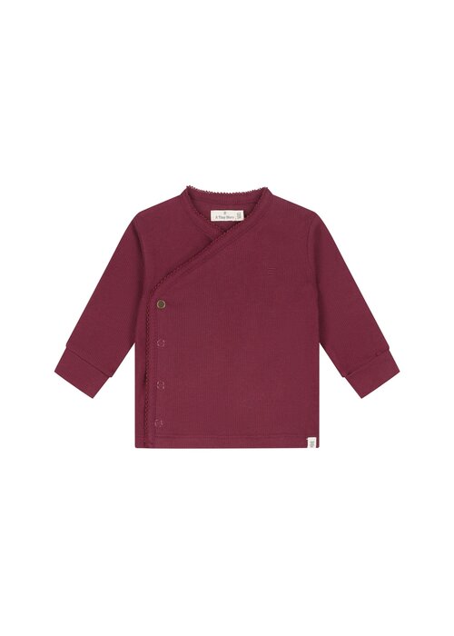 A TINY STORY A Tiny Story baby t-shirt long sleeve Dark red