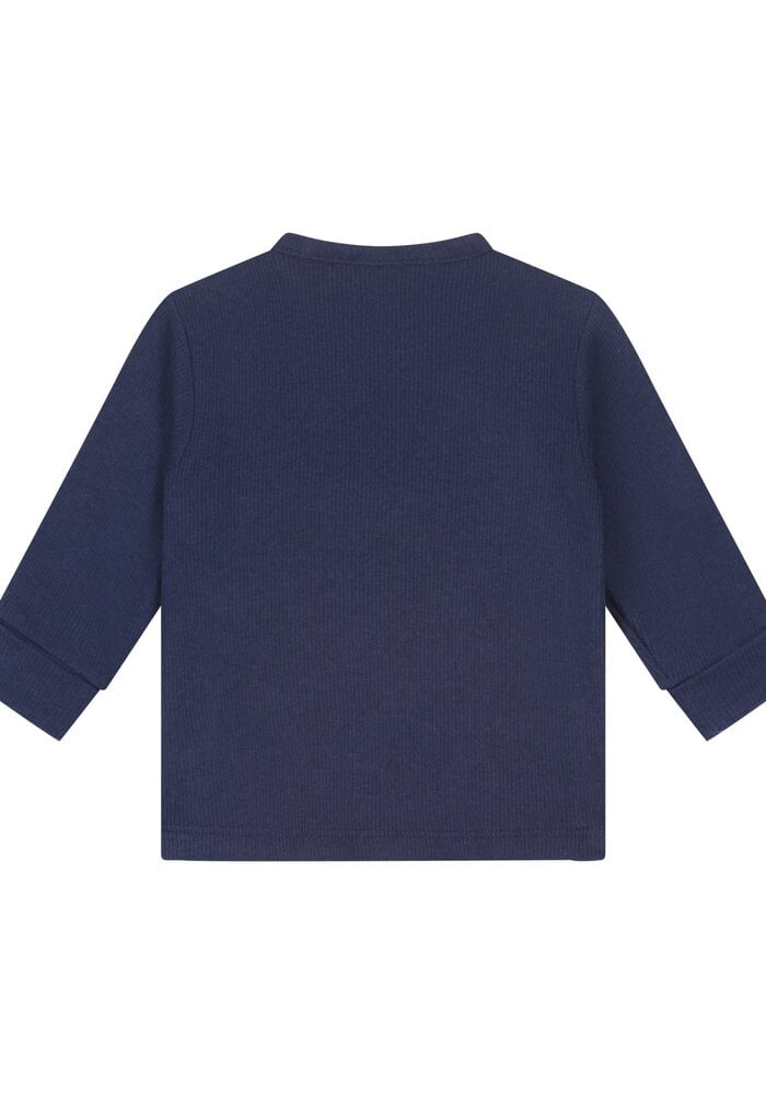 A Tiny Story baby t-shirt long sleeve Dark Blue Ocean
