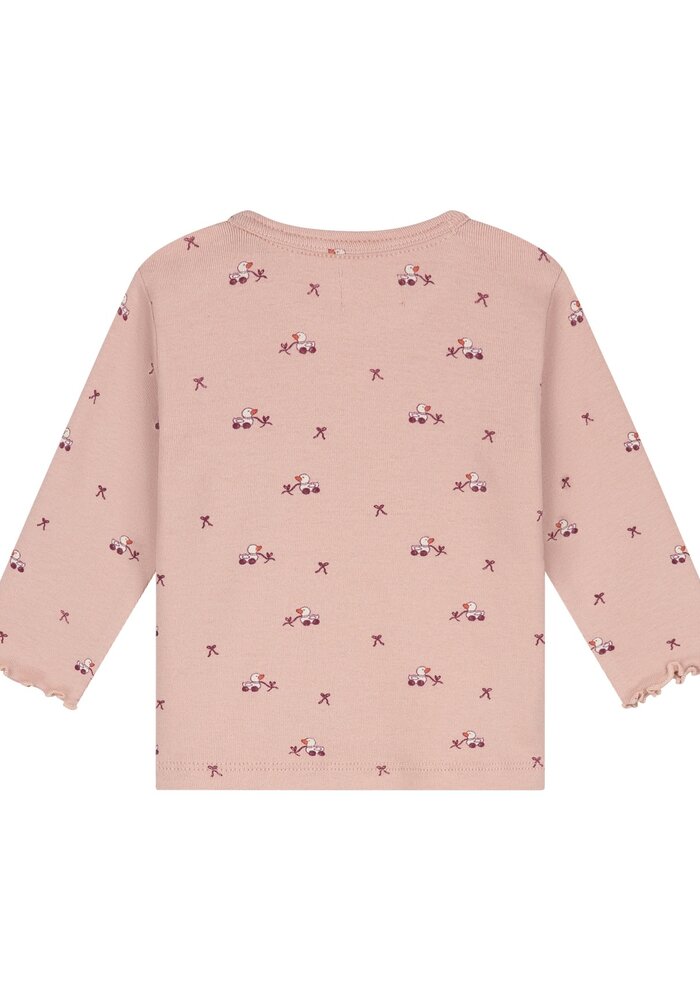 A Tiny Story baby t-shirt long sleeve Old pink IIV
