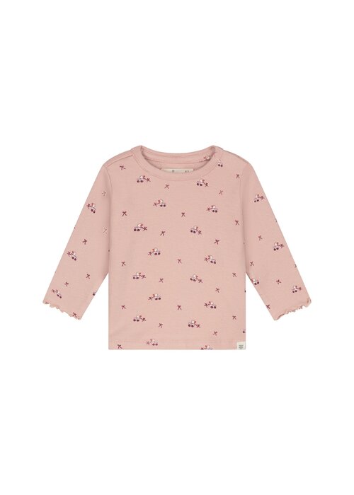 A TINY STORY A Tiny Story baby t-shirt long sleeve Old pink IIV