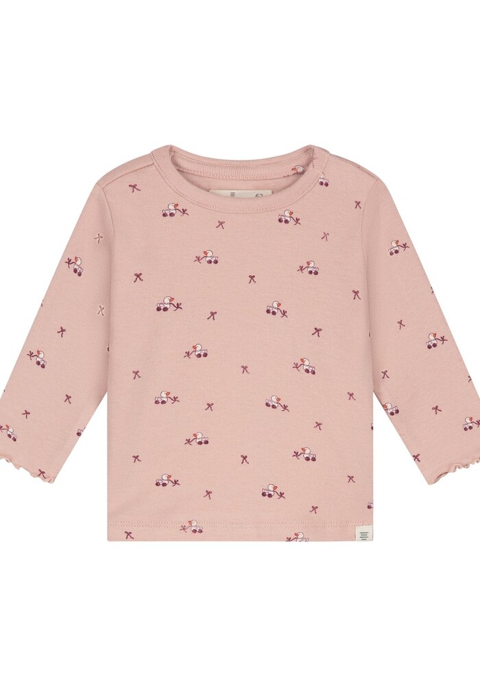 A Tiny Story baby t-shirt long sleeve Old pink IIV