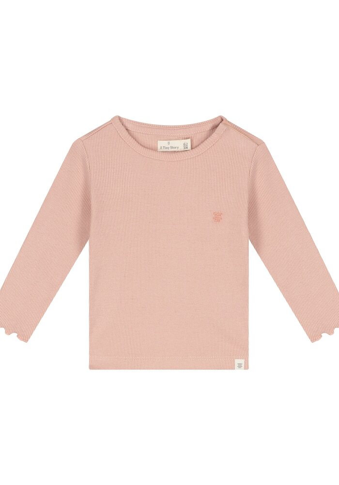 A Tiny Story baby tshirt long sleeve Old pink