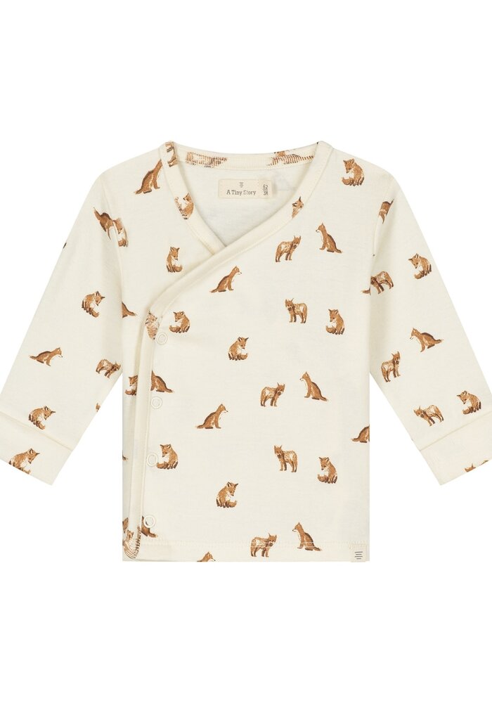 A Tiny Story baby t-shirt long sleeve Ivory