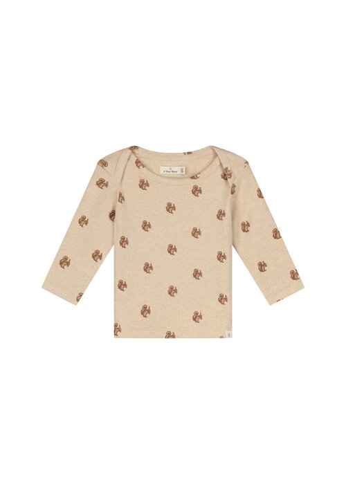 A TINY STORY A Tiny Story baby t-shirt long sleeve Beige melange