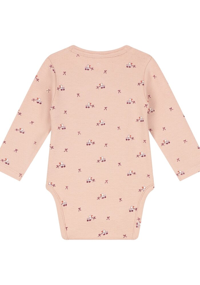 A Tiny Story baby romper long sleeve Old pink IV