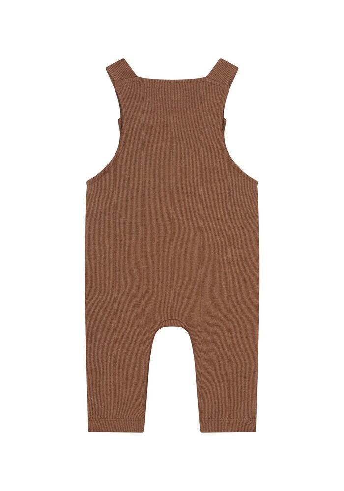 A Tiny Story baby dungaree Coffee