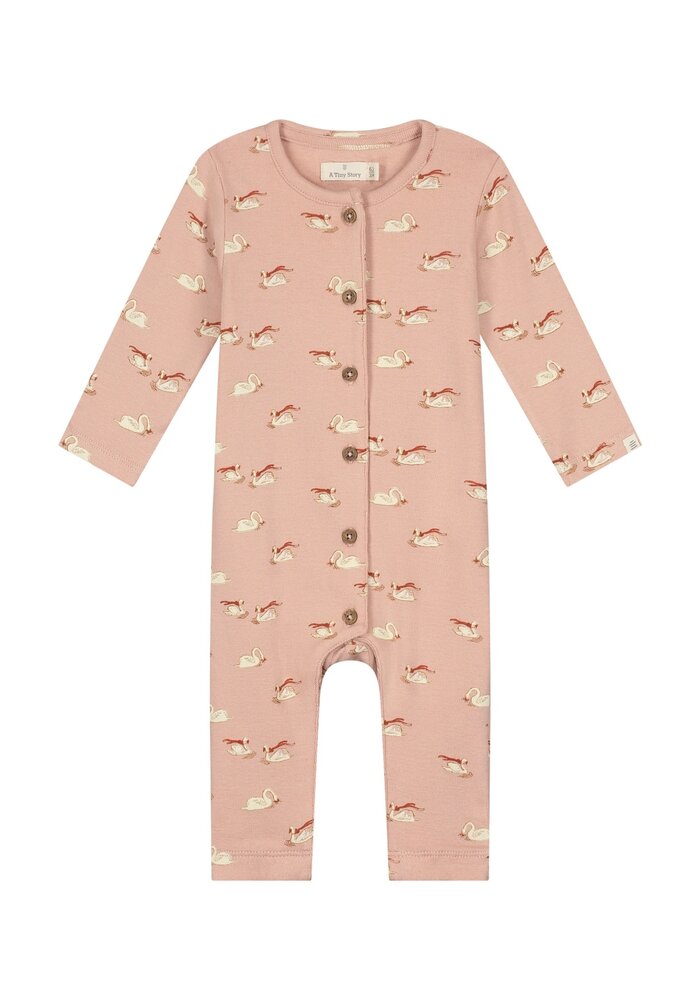 A Tiny Story baby suit Old pink