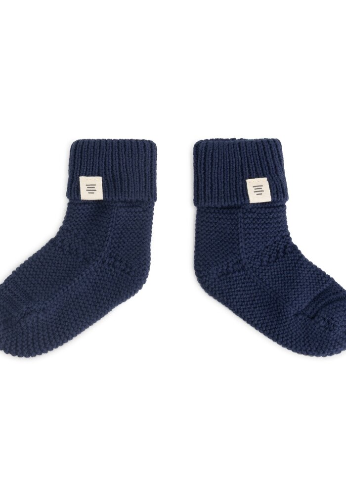 A Tiny Story baby slippers Dark Blue